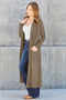 Basic Bae Full Size Open Front Long Sleeve Cover Up