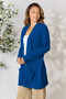 Basic Bae Full Size Ribbed Open Front Cardigan with Pockets