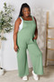 Double Take Full Size Wide Strap Overall with Pockets