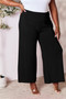 Basic Bae Full Size Smocked Wide Waistband Wide Leg Pants