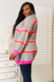 Woven Right Ribbed Long Sleeve Cardigan