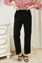 Shiny Pull-On Pants with Pockets