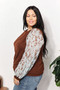 And The Why  Full Size Foil Printed Sleeve Top