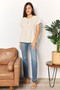 Double Take Crochet Buttoned Short Sleeves Top