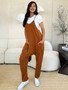 Double Take Full Size Sleeveless V-Neck Pocketed Jumpsuit