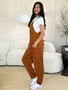 Double Take Full Size Sleeveless V-Neck Pocketed Jumpsuit