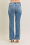 Judy Blue Full Size Mid Rise Wash Destroy Hem Bootcut Jeans Plus Size