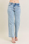 Judy Blue Full Size High Waist Stone Wash Straight Jeans Plus Size