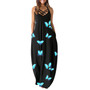 Casual Fashion Summer Loose Sleeveless Sling Maxi Print Dress