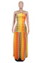 Women's Dresses Summer Slip Skirt Halter Neck Maxi Chic Casual Print Sleeveless Dress