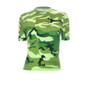 Women Summer Camouflage Short Sleeve Round Neck Crop T-Shirt