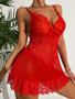 Sexy Lingerie Mesh Lace Temptation Sling Nightdress