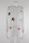 Summer beach smock with cut-out star Holidays shirt Long sleeve sunscreen suit