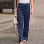 Women Style Bell Bottom Straight Leg Pants