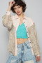 POL Floral Print Button-Up Shirt