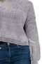 Zenana Chenille Round Neck Crop Sweater