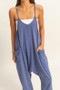 HYFVE Relaxed Fit Mineral Washed Overalls with Pockets