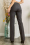 Mittoshop Full Size Solid Color Pants with Pocket Plus Size