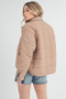 Aemi + Co Quilted Zip Up Puffer Jacket