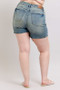 Judy Blue Plus Size V-Front Vintage Wash Shorts