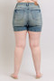 Judy Blue Plus Size V-Front Vintage Wash Shorts
