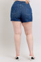 Judy Blue Plus Size High Waist Criss-Cross Waistband Denim Shorts
