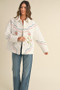 MABLE Floral Multi Color Embroidered Quilted Jacket