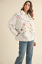 MABLE Floral Multi Color Embroidered Quilted Jacket