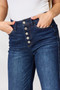 Judy Blue Full Size Button-Fly Straight Jeans