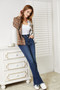 Judy Blue Full Size High Waist Vintage Frayed Hem Bootcut Jeans
