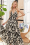ADORA Crisscross Two-Tone V-Neck Maxi Dress