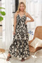 ADORA Crisscross Two-Tone V-Neck Maxi Dress