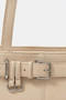 Fame Belt Strap Textured Faux Leather Shoulder Bag