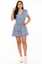 Houndstooth Chain-Belt Dress