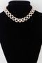Jeweled Box Chain Necklace