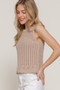 Sleeveless Crochet Spring Sweater​