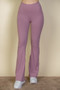 Wide Waistband Flare Leg Pants​