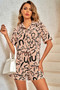 Outfit Sequins Lips Print Button Down Shorts Set