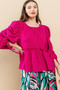 Round Neckline Babydoll Top 