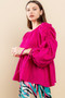 Round Neckline Babydoll Top 