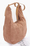 Faux Suede Bindle Bag