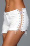 Looped In Distressed Shorts 