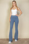 High Waist Side Pocket Flare Leggings
