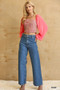 Tweed Bodice And Chiffon Square Top With Back Zipper​
