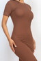 Ribbed Bodycon Midi Dress​​​