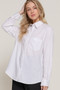Long Sleeve Linen Blend Shirt​
