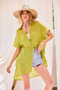 Collar Neck Button Down Robe Oversize Jacket