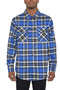 Regular Fit Checker Plaid Flannel Long Sleeve
