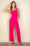 Notched Neck Cami Jumpsuit​​​