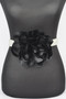 Oversized Flower Pearl Elastic Belt